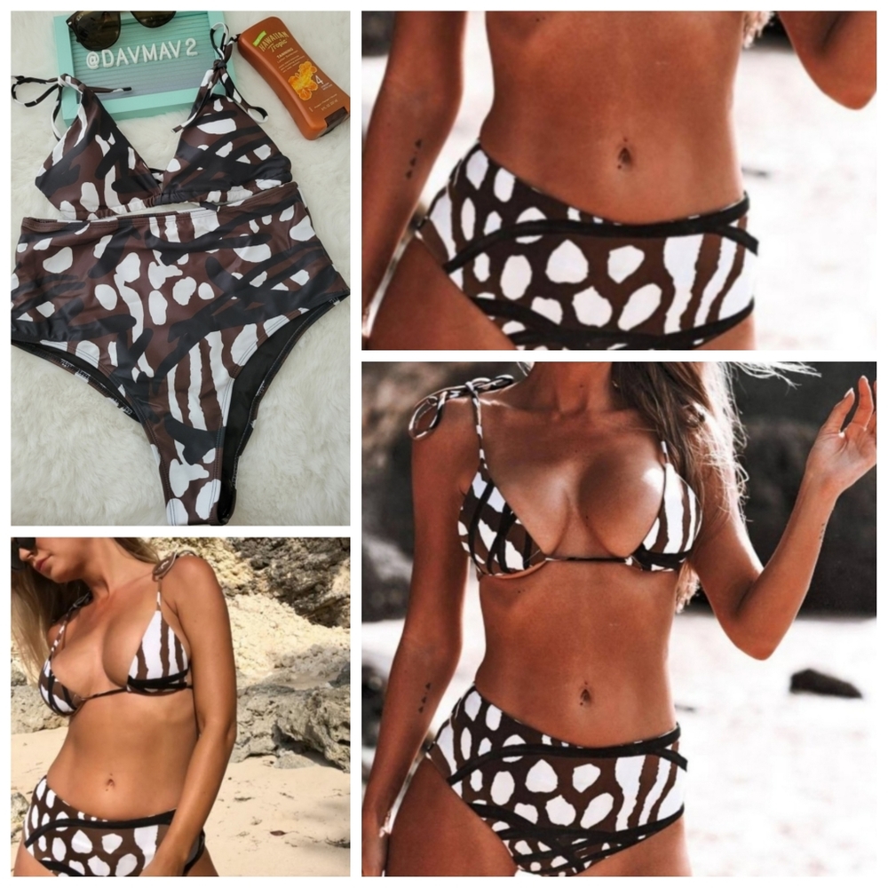 ALL MIXED UP Animal Print Bikini